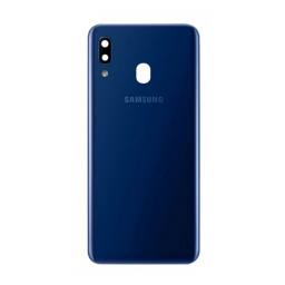 TAPA TRASERA PARA SAMSUNG A205 (AZUL) (C/LENS)