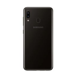 TAPA TRASERA PARA SAMSUNG A205 (NEGRO) (C/LENS)